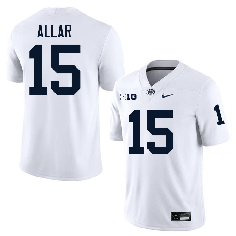 Drew Allar Penn State Jersey,PSU Nittany Lions #15 Drew Allar Football Uniforms-White